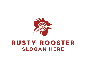 Red Rooster Target logo design