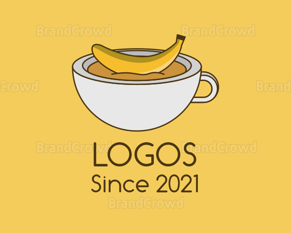Banana Coffee Mug Logo