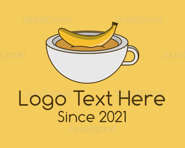 Banana Coffee Mug Logo