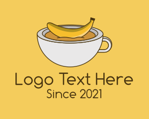Latte - Banana Coffee Mug logo design