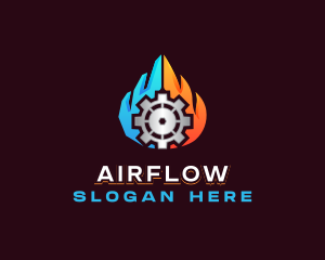 Industrial Thermal Hot Cold logo design