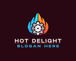 Industrial Thermal Hot Cold logo design