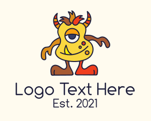 Horned Monster Mascot Logo