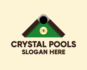 Pool - Billiards Number 9 Ball logo design