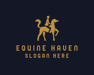 Stable - Equestrian Stallion Horse logo design