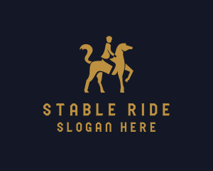 Equestrian Stallion Horse  logo design