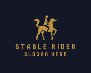 Equestrian Stallion Horse  logo design