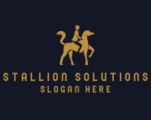 Stallion - Equestrian Stallion Horse logo design