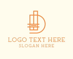 Agency - Minimalist Business Letter D Outline logo design