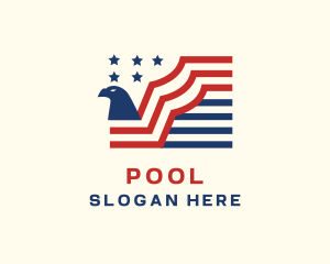American Eagle Stripes Flag Logo