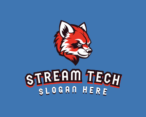 Streamer - Red Panda Streamer logo design