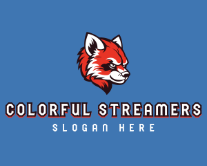 Red Panda Streamer logo design