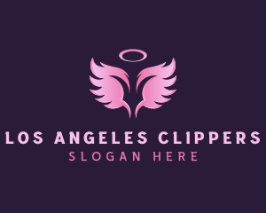 Angel Support Wings logo design