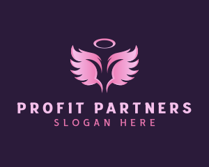 Angel Support Wings logo design