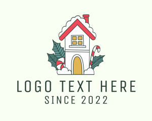 Festive Season - Holiday Snow House logo design