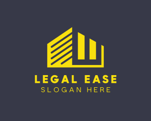 Storage House - Cargo Warehouse Building logo design