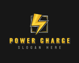 Power Electric Thunder logo design