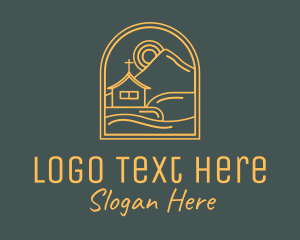 Cross - Mountain Valley Church Chapel logo design