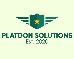Platoon - Armed Forces Shield logo design