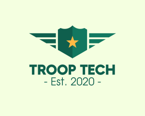 Troop - Armed Forces Shield logo design