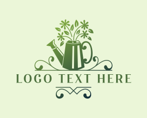 Watering Can - Gardener Watering Can logo design