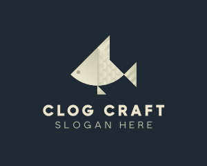 Paper Fish Craft logo design