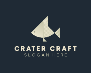 Paper Fish Craft logo design