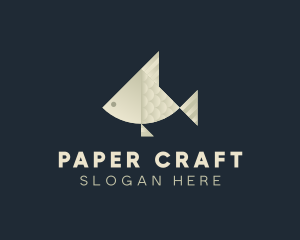 Cutout - Paper Fish Craft logo design