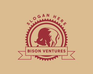 Wild Animal Bison logo design