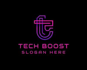Tech Digital Cyberspace logo design