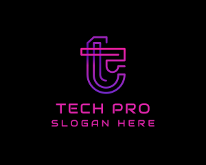 Tech Digital Cyberspace logo design