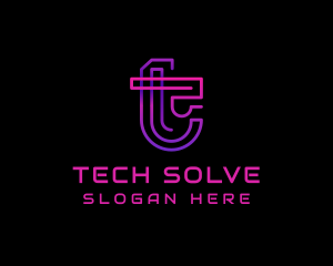 Tech Digital Cyberspace logo design