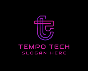 Tech Digital Cyberspace logo design