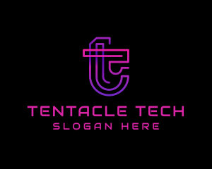 Tech Digital Cyberspace logo design