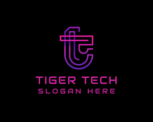 Tech Digital Cyberspace logo design