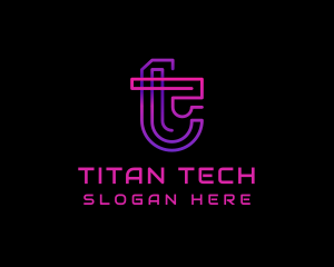 Tech Digital Cyberspace logo design