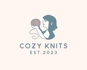 Kid Crochet Yarn logo design