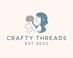 Kid Crochet Yarn logo design