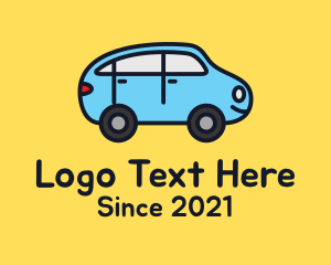 Car Rental - Blue Car Toy logo design