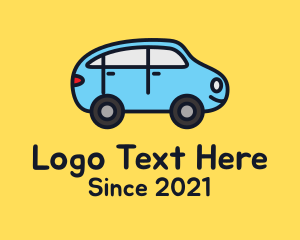 Toy Shop - Blue Car Toy logo design