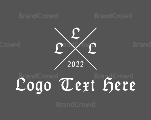 Medieval Gothic Brand Logo