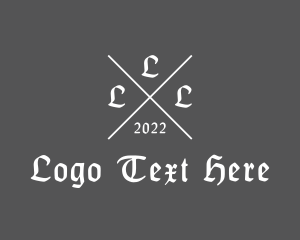 Fraternity - Medieval Gothic Brand logo design