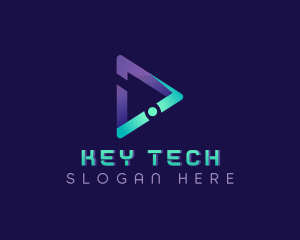 Tech Media Arrow logo design