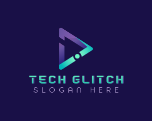 Tech Media Arrow logo design