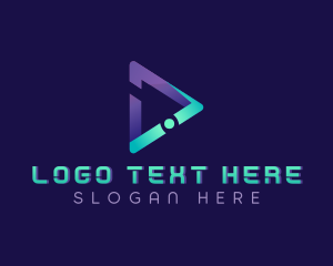 Podcast - Tech Media Arrow logo design