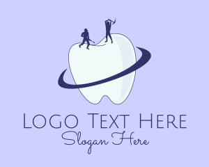 Oral Hygiene - Dental Tooth Construction logo design