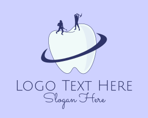 Clinic - Dental Tooth Construction logo design