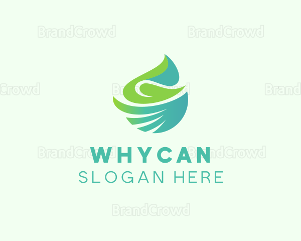 Abstract Natural Leaves Logo