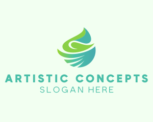 Abstract - Abstract Natural Leaves logo design