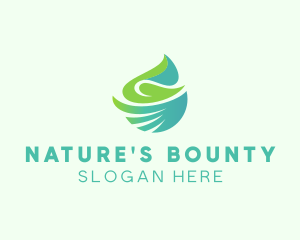 Abstract Natural Leaves logo design